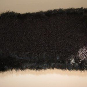 Acrylic Rabbit Fur Trim Scarf
